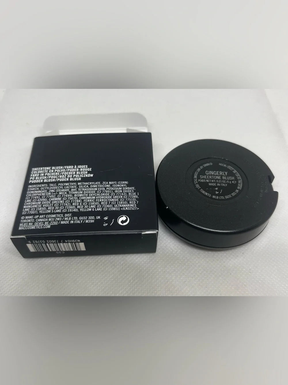 New MAC Sheertone Blush GINGERLY full size